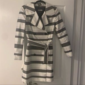 Cinzia Rocca Striped Trench Coat